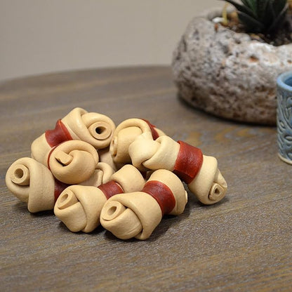 NutriChomps Dog Chews, 2.5-inch Knots, Easy to Digest, Long Lasting, Rawhide-Free Dog Treats, 8 Count, Real Chicken flavor