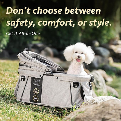 Sway, Dog Car Seat, Car Seat & Carrier for Small & Medium Sized Dogs, Small Dog Car Seat Booster, Pet Booster Seat, Doggy Carseat, Cat Carrier, Puppy Car Seat, Car Dog Bed - Nordic Garden