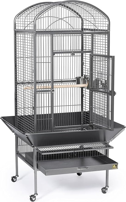 Prevue Pet Products 34521 Dometop Bird Cage, Large, Black Hammertone