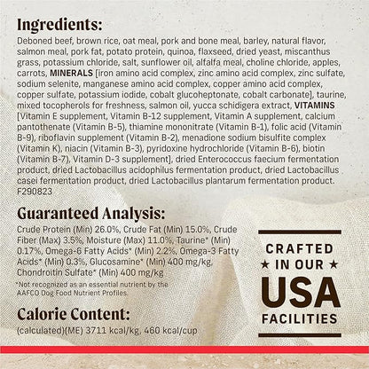 Merrick Healthy Grains Premium Adult Dry Dog Food, Wholesome and Natural Kibble with Beef and Brown Rice - 33.0 lb. Bag