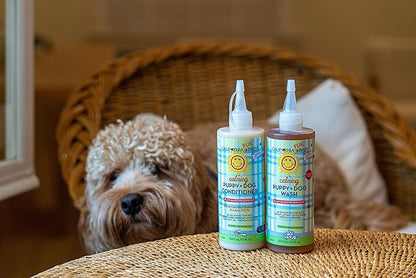 California Baby Hypoallergenic Dog Shampoo + Conditioner | 100% Plant-Based Ingredients | Lavender Scent | pH Balanced for Pets | Soothing Organic Calendula + Aloe + Apple Cider Vinegar