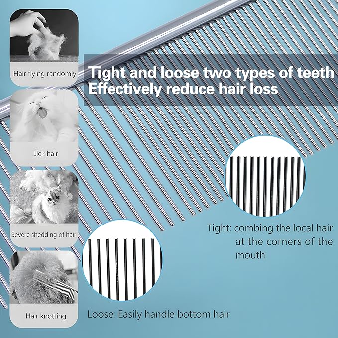 5 Pack Dog Slicker Brush,Wooden Handle Grooming Brush for Shedding & Grooming Short Long Haired Pets,Removes Loose Fur, Undercoat, Tangled for Sensitive Skin of Cats,Easy to Cleaning