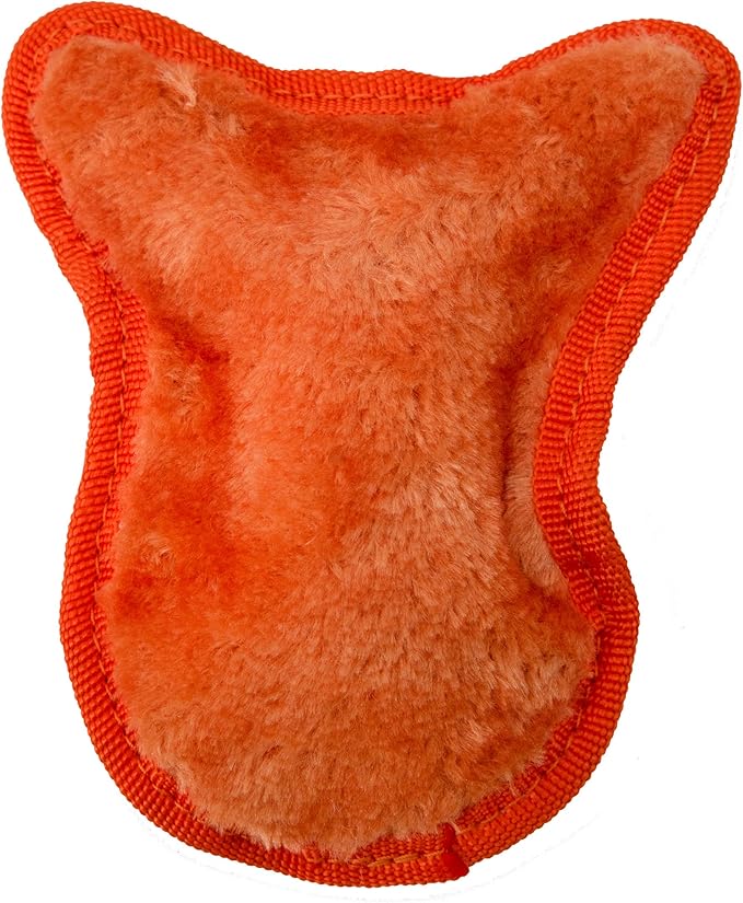 Outward Hound Durablez Minis Stuffing-Free Squeaky Plush Dog Toy for Puppies & Small Dogs - Interactive, Soft Yet Tough, No Mess, Jumbo Squeaker, Long-Lasting Play, Fox