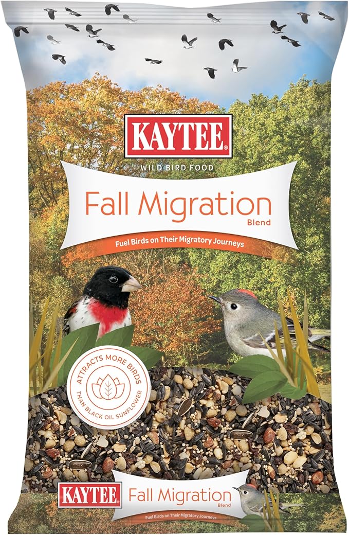 Kaytee Wild Bird Food, Fall Migration Seed Blend, 8 lb