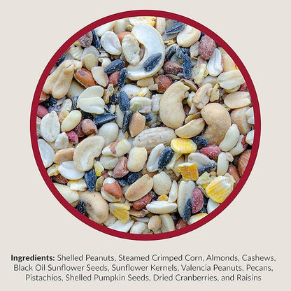 Lyric Fruit and Nut Wild Bird Seed - High Energy Wild Bird Food Mix - Attracts Woodpeckers, Chickadees & Other Songbirds - 20 lb bag