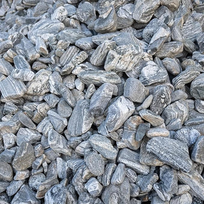 Aquarium Rocks Silver Seiryu Rock 5lb Natural Stone for Fish Tanks, Terrariums, Bonsai, Garden Decoration, Micro Landscapes & Reptile Terrariums(2-5inch 4-5Pcs)