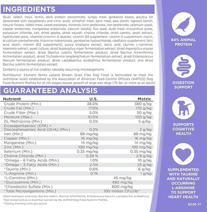 NutriSource Element Series Upland Stream Dry Dog Food, Quail, Rabbit & Trout, 4LB