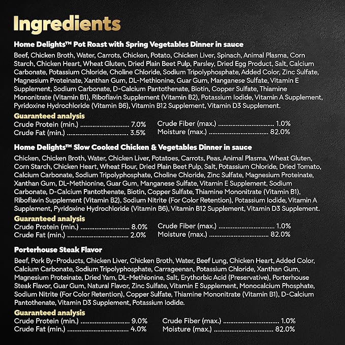 Cesar Wet Dog Food Home Delights & Classic Loaf in Sauce, Variety Pack, 3.5 oz. (36 Count, Pack of 1)