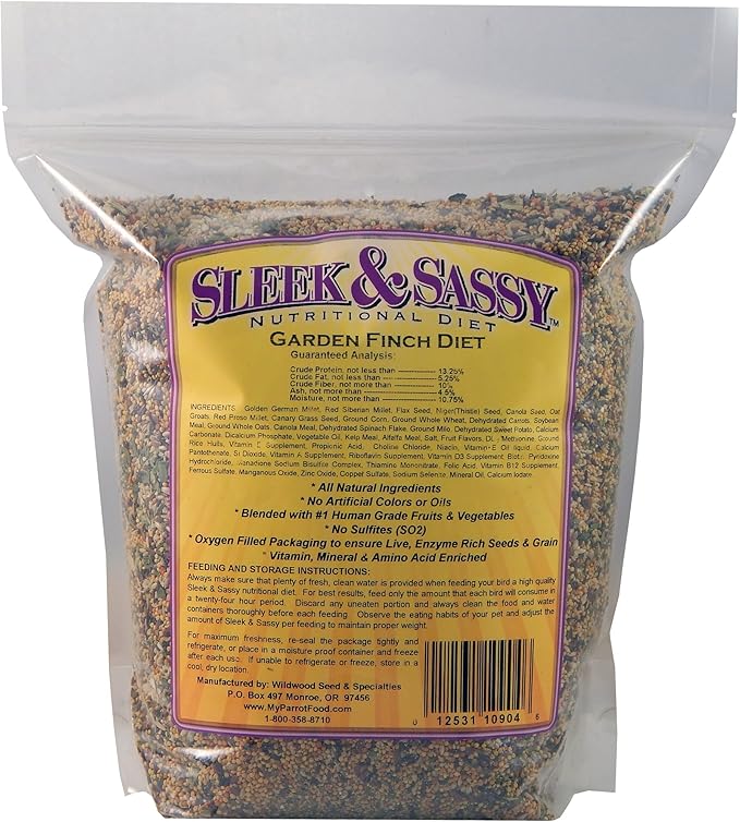 SLEEK & SASSY Garden Finch Bird Food (4 lbs.)