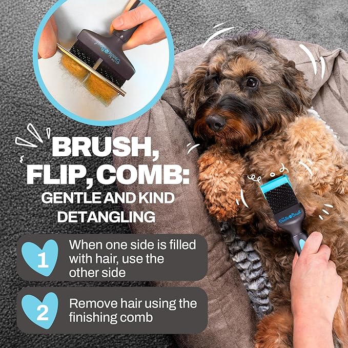Doodle Brush Slicker Dog Brush, Dog Brush For Cockapoo, Goldendoodle Poodle Dog Brush, Dog Detangler Brush Slicker Brush for Dogs Slicker Brush Dog Slicker Brush For Long Haired Dogs - Single Head