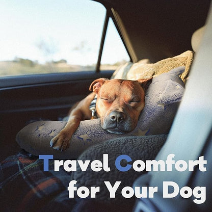 Dog Calming Pillow, Glow in The Dark Dog Put Head on, Soft Question Mark Pillows for Dogs, Kids, Adults, Washable Dog Bed Pillow, Cozy Dog Body Pillow (M Blue)