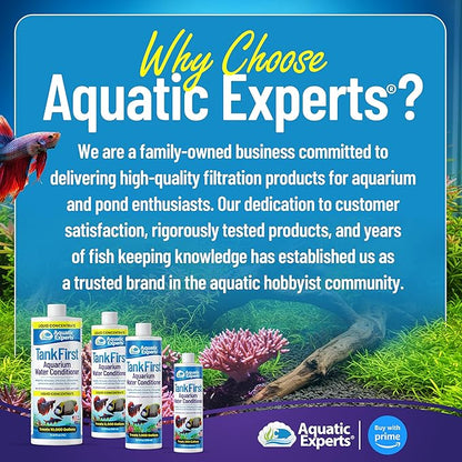 TankFirst Complete Aquarium Water Conditioner - Fish Water Conditioner, Instantly Removes Chlorine, Chloramines, and detoxifies Ammonia from Fish Tank (TankFirst Concentrate, 1 L)