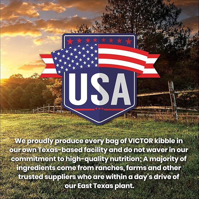 VICTOR Super Premium Dog Food  High Energy Dry Dog Food for Active Dogs  Gluten Free Dog Food with Beef and Chicken Meal Proteins for Sporting Dogs  All Breeds and All Life Stages, 5 lb