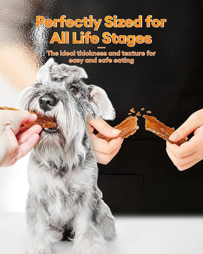 Chicken Jerky Dog Treats - Single-Ingredient, 17.6 oz Sealed Box, 12-Hour Slow-Dried for Maximum Flavor and Nutrients, Preservative-Free, All-Natural, Perfect for Training & Healthy Snacking