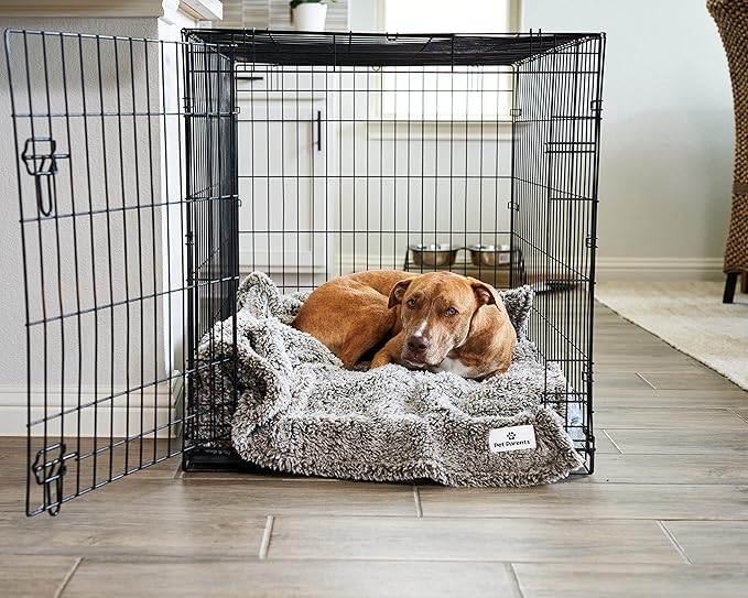 Pet Parents Premium Pet Blanket, Water Resistant Dog Blanket & Cat Blanket, Perfect for Crates, Calming, Large, Medium, Small Dogs, & Puppy Blanket Color: Chocolate Size: 50x60