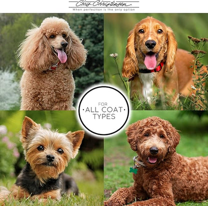 Chris Christensen Dog Brush, 20 mm Tiny Tot, Wood Pin Series, Groom Like a Professional, Readl Wood Pins, 100% Static-Free, Redistribute Natural Oils into Coat, Reduces Painful Pulling