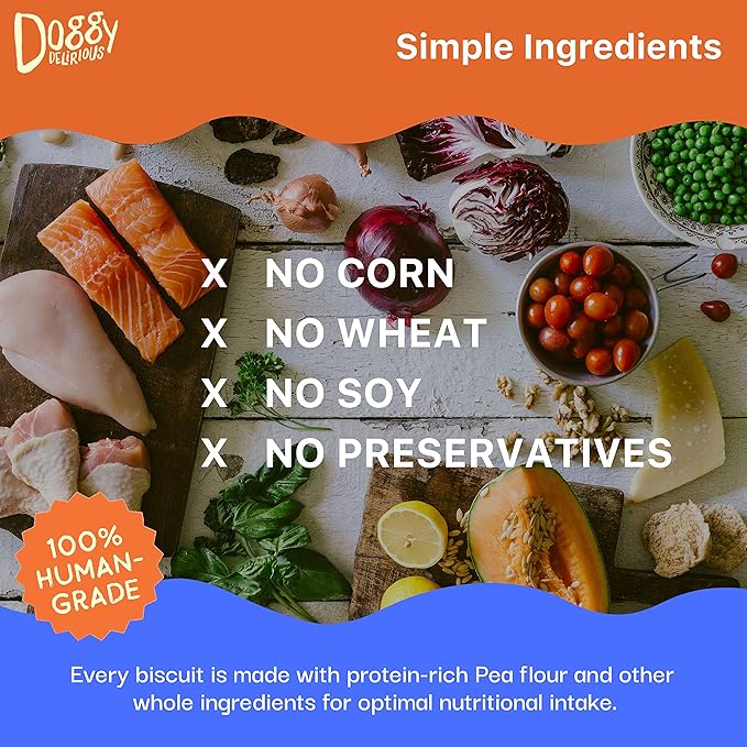 Crunchy Dog Treats  for All Pet Sizes, Breeds  All-Natural Puppy Treat  100% Human-Grade  Delicious Pet Treat Bones, Snacks for Dogs  Grain-Free Peanut Butter, 16 Oz