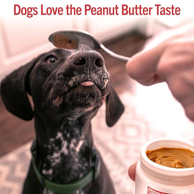 Dog Peanut Butter - Appetite Booster with Multivitamins for Dogs - Energy Supplement for High Energy Dog Activities - Dog Food Toppers for Picky Eaters - High Calorie (8.46oz)