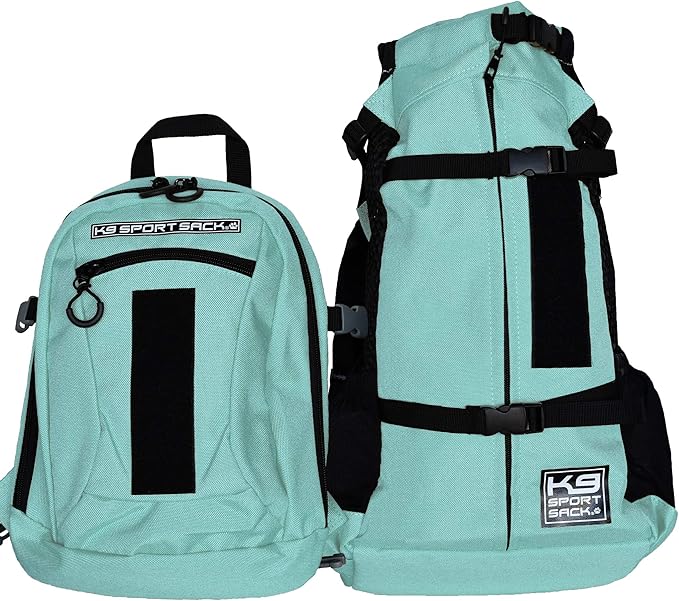K9 Sport Sack | Dog Carrier Adjustable Backpack (Large, Plus 2 - Summer Mint)
