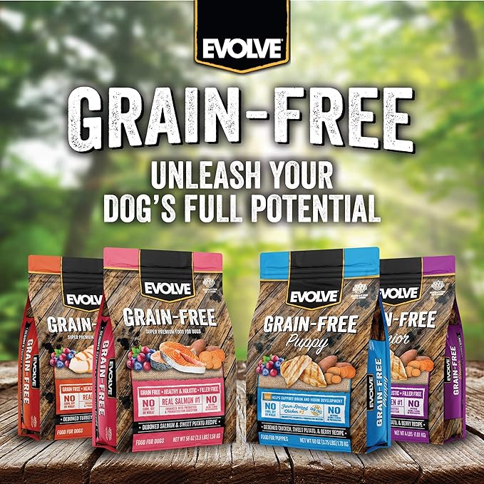 Evolve Grain Free Deboned Duck, Sweet Potato & Venison Recipe Dry Dog Food, 11lb.
