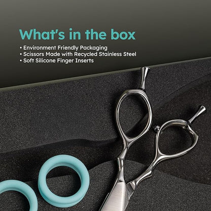 8" Dog Grooming Scissors  Handcrafted, Ergonomic, VG10 Stainless Steel for Sharper, Tougher, Better Edge Retention, Lightweight Shears with 3D Convex Blade for Dogs and Cats