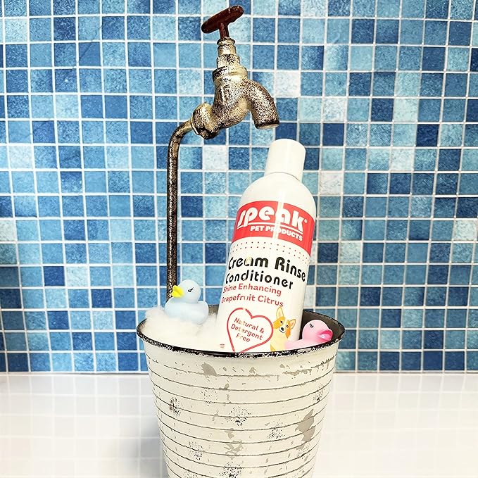 Dog Natural Cream Rinse Conditioner, Shine Enhancing Grapefruit Citrus, 17oz