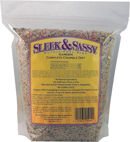 SLEEK & SASSY Garden Complete Crumble Small Bird Food (4 lbs.)
