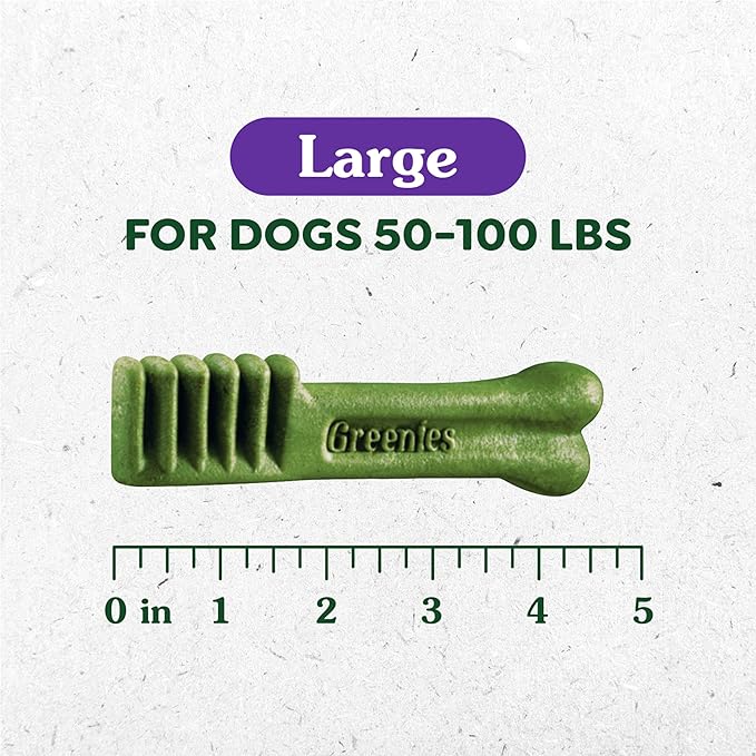Greenies Original Large Dental Dog Treats, 12 oz. Pack (8 Treats)