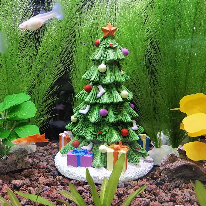 M2cbridge Fish Tank Artificial Silk Green Water Plants Aquarium Decor Soft Grass 3 Pack,12"