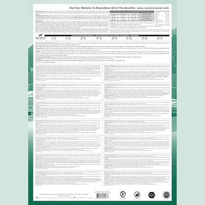 Canine Caviar - Open Sky: Duck & Teff Alkaline Dry Dog Food, Limited Ingredients, Gluten-Free, Based on Science & Research, Veterinary Alternative Diet (22 Pound Bag)