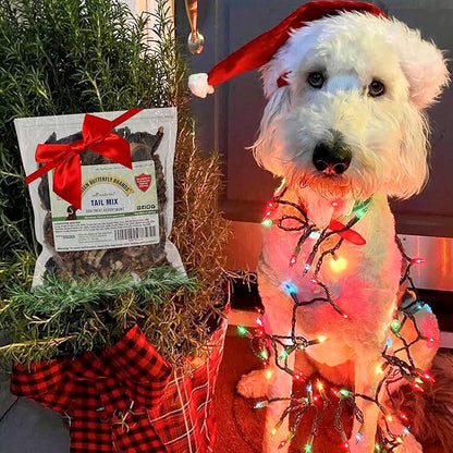 Tail Mix  Dog Treats Made in USA Only  All Natural Beef Bites  1 Ingredient Grain Free Assortment  Beef Lung, Trachea and Spleen  Dog Treats for Training, 8 Ounces