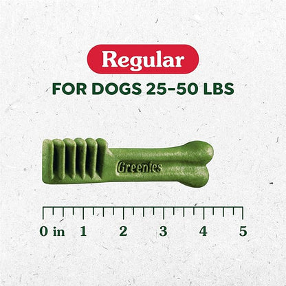 Greenies Original Regular Dental Dog Treats, (4) 18 ct Packs (72 Treats Total)