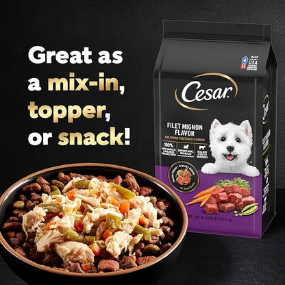 Cesar Wet Dog Food Simply Crafted Multipack: Chicken and Beef Recipe, (40) 1.3 oz. Trays