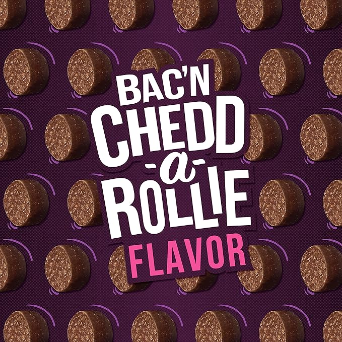 Fromm Tenderollies Bac'n Chedd-a-Rollie Dog Treats - Premium Soft & Savory Dog Treats - Bacon Recipe - 8 oz