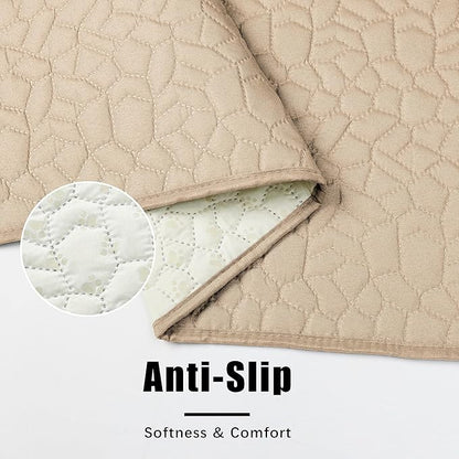 Waterproof Dog Blanket, Washable Anti-Slip Pet Couch Covers for Sofa,Pet Hair Resistant Blankets Bed Chair Furniture Couch Protector for Dogs-52x82,Beige