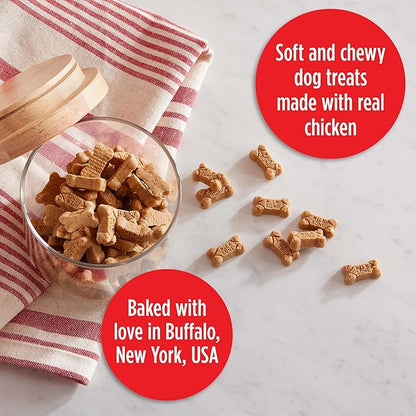 Milk-Bone Soft & Chewy Mini_ Dog Treats, Chicken, 18 Ounce Made with Real Chicken Breast
