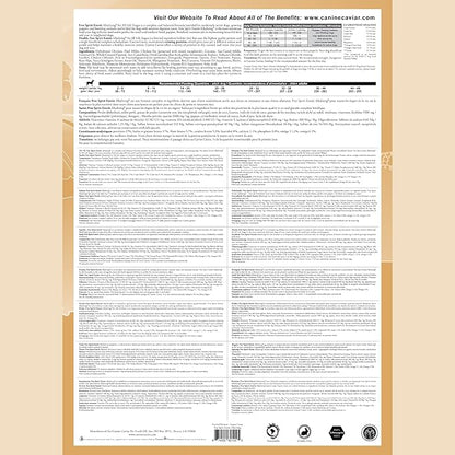 Canine Caviar - Free Spirit: Chicken & Pearl Millet Alkaline Dry Dog Food, Limited Ingredients, Gluten-Free, Based on Science & Research, Veterinary Alternative Diet (22 Pound Bag)