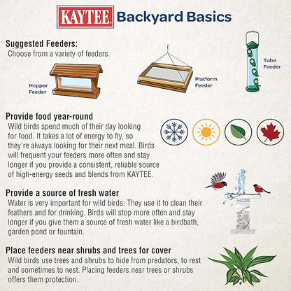 Kaytee Wild Bird Ultimate Birder's Blend Food Seed For Grosbeaks, Cardinals, Nuthatches, Woodpeckers & Other Wild Birds, 10 Pound