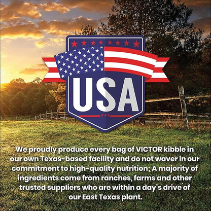 Victor Super Premium Dog Food  High Energy Dry Dog Food for Active Dogs  Gluten Free Dog Food with Beef and Chicken Meal Proteins for Sporting Dogs  All Breeds and All Life Stages, 15 Lb