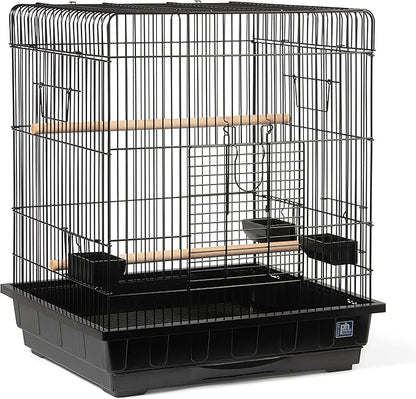 Prevue Pet Products Parrot Manor Metal Bird Cage with Plastic Base, Removable Grill for Home or Travel