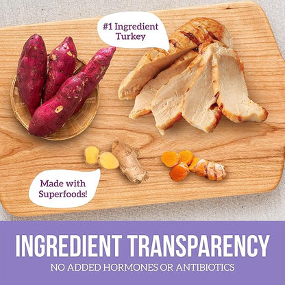 Health Extension Wet Dog Food Turkey & Sweet Potato Entrée in Gravy, 9 oz - Digestive Support with Superfoods & Antioxidants for Immune Support (Case of 12 Cans)