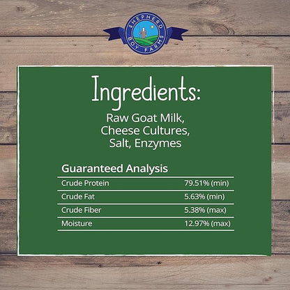 Freeze Dried Dog and Cat Treats, Goat Cheese, All Natural Single Ingredient Freeze-Dried Dog Treat & Dog Snacks, Made in USA, High Protein, Essential Nutrition of Raw Dog Food, 8oz