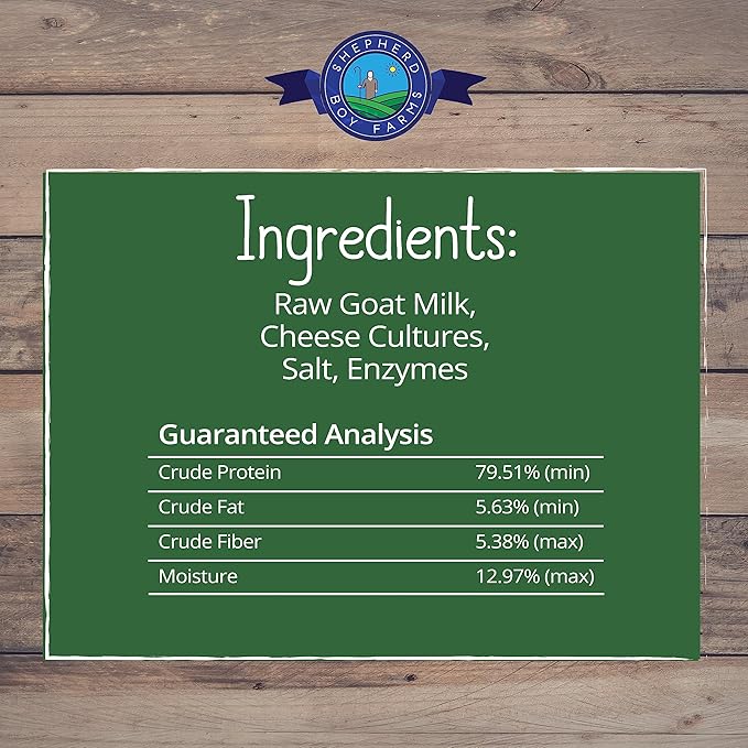 Freeze Dried Dog and Cat Treats, Goat Cheese, All Natural Single Ingredient Freeze-Dried Dog Treat & Dog Snacks, Made in USA, High Protein, Essential Nutrition of Raw Dog Food, 3oz