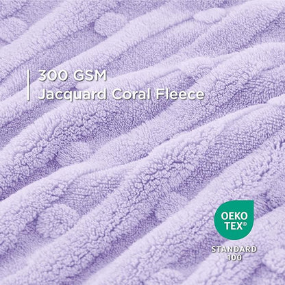 Bedsure 1 Pack 2 Dog Blankets for Small Dogs - 2pcs Washable Soft Fluffy Puppy Blanket with Premium 300GSM Coral Fleece, Cozy Cat Blankets for Indoor Cats, Fuzzy Pet Blanket for Kitten Doggy, Purple