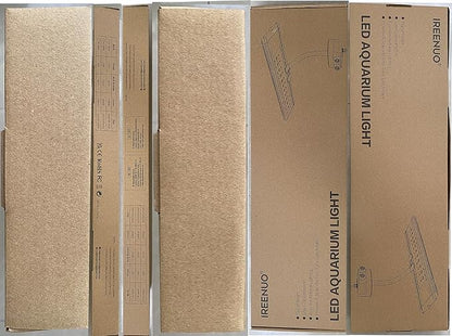 IREENUO Aquarium LED Light, Full Spectrum Fish Tank Clip on Light with Remote, Color Changing Lighting for Reef Coral Aquatic Plants and Fish Keeping (20W（23.6inch)