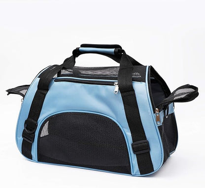 Pet Carrier Soft-Sided Carriers for Cat Carriers Dog Carrier for Small Medium Cats Dogs Puppies Pet Carrier Airline Approved up to 15 Lbs Cat Dog Pet Travel Carrier (Small, Blue)