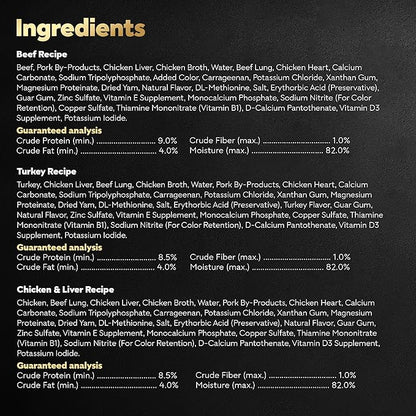 Cesar Wet Dog Food Classic Loaf in Sauce Grilled Chicken, Filet Mignon, Porterhouse Steak, Beef, Chicken & Liver and Turkey Variety Pack 3.5 oz. Easy Peel Trays (36 Count, Pack of 1)