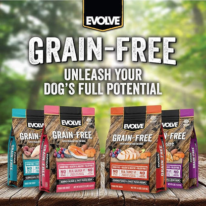 Evolve Grain Free Puppy Dog Food with Deboned Chicken, Sweet Potato & Berry, 4lb