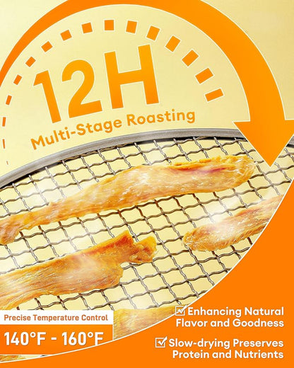 Chicken Jerky Dog Treats - All-Natural, High-Protein 17.63 oz Sealed Box, Single-Ingredient, Preservative-Free, Gluten-Free, Perfect for Training & Healthy Snacking