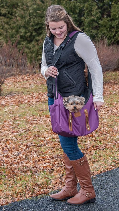 Pet Gear Tote/Sling Carrier for Cats/Dogs, Storage Pocket, Removable Washable Liner, Zippered Top and Mesh Windows, 2 Models, 6 Colors